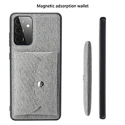 Vili Coque en TPU + PU Antichoc à absorption magnétique gris pour votre Samsung Galaxy A72 4G/5G