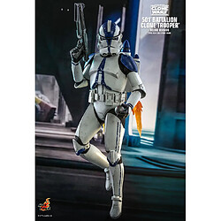 Hot Toys TMS023 - Star Wars : The Clone Wars - 501ST Battalion Clone Trooper deluxe Version pas cher