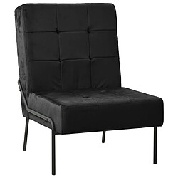 vidaXL Chaise de relaxation 65x79x87 cm Noir Velours 