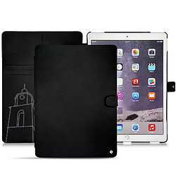 Housse cuir Apple iPad Pro 12.9' (2017) - Rabat portefeuille - Negre poudro ( Pantone #111212 ) - NOREVE