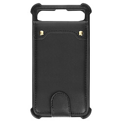 Avizar Coque Smartphone 4.7'' à 5'' Souple Coins Bumper Portecarte Amovible Noir