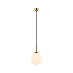 Luminaire Center Suspension Deore Verre,Acier Blanc, Bronze Antique