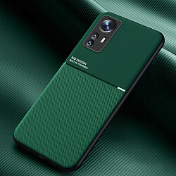 Coque en TPU + PU motif lignes vert pour votre Xiaomi 12/12X