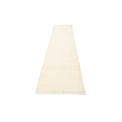 Avis Vidal Tapis de couloir en laine 404x79 beige Darya