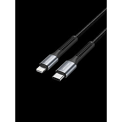 Câble de Chargement Lightning/USB-C Vention - Vitesse 480Mbps - Matériau Aluminium/PVC - Puissance 60W - Couleur Noir