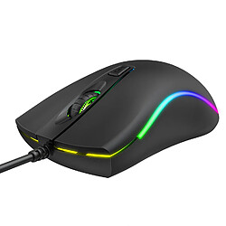 Havit GAMENOTE MS72 Souris bureautique & gaming 4 boutons, 1200 DPI, optique, filaire USB, rétroéclairage LED