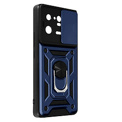 Avizar Coque pour Xiaomi 13 Pro avec Cache caméra et Bague Support Vidéo Bleu Nuit