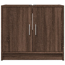 Avis vidaXL Armoire d'évier chêne marron 63x29x55 cm bois d'ingénierie