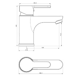 EISL Mitigeur de lavabo DIZIANI blanc-chrome pas cher