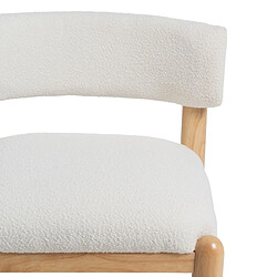 BigBuy Home Fauteuil Blanc Naturel Polyuréthane Bois d'hévéa 62 x 62 x 71 cm pas cher