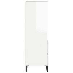 Acheter vidaXL Buffet haut Blanc brillant 40x36x110 cm Bois d'ingénierie