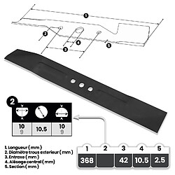 Elem Garden Technic Lame pour tondeuse électrique Elem Garden TDE1537P