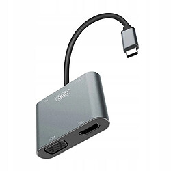 GUPBOO Adaptateur pour ordinateur portable XO Hub HDMI VGA USB 3.0 USB-C,JL2085