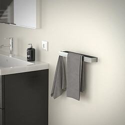 Avis ML-Design Porte-serviettes sans percer 42 cm argent à coller salle de bain étagère murale