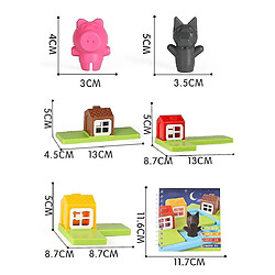 Universal Trois petits cochons jeu de cache-cache intelligent défi compétences puzzle c jeu pas cher