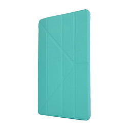 Avis Etui en PU + silicone déformé avec support cyan pour votre Apple iPad 10.2 (2019)