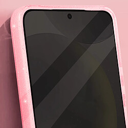 Acheter Avizar Coque pour Samsung S24 Plus Silicone Design Pailleté Caméra Protégée Rose