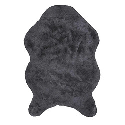 The Home Deco Factory Tapis imitation fourrure poils fins - 60 x 90 cm - Gris