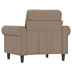 Maison Chic Fauteuil Relax pour salon | Fauteuil Cappuccino 60 cm Similicuir -GKD56061 pas cher