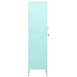 Avis vidaXL Armoire à casiers Vert menthe 35x46x180 cm Acier