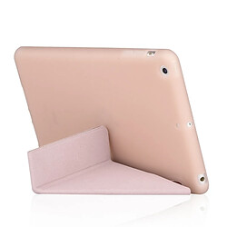 Avis Wewoo Housse Étui Coque en cuir pleine couverture PU et gel de silice Millet Texture pour iPad Mini 2019avec support à rabats multiples or rose