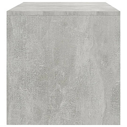 Maison Chic Meuble TV scandinave - Banc TV pour salon Gris béton 100 x 40 x 40 cm Aggloméré -MN66567 pas cher