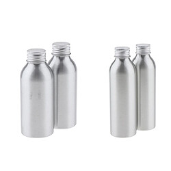 4x 120ml à 150ml Vides Bouteille Vide Cosmétiques Rechargeables Pour Shampooing Lavage Lotions avec Couvercle de Salle de Bain