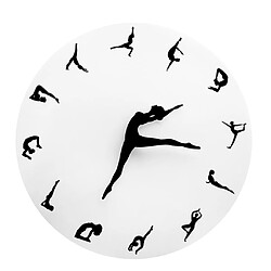 Yoga Danse Horloges Horloge Créative Montre Déco Déco Maison Temps Yoga pas cher