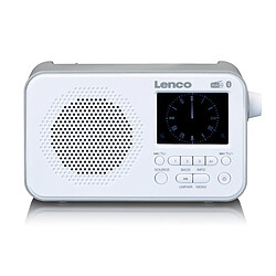 Lenco Radio DAB+/FM avec Bluetooth® PDR-036WH Blanc-Gris pas cher