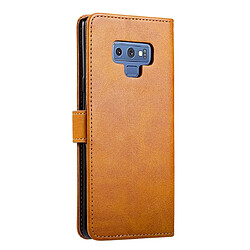 Avis Wewoo Housse Coque Pour Galaxy Note 9 GUSSIM Business Style Étui en cuir à rabat horizontal avec support et fentes cartes et portefeuille kaki