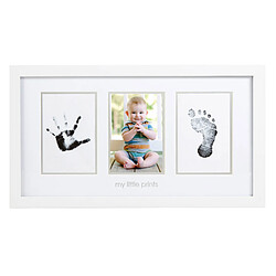 PearHead Cadre Photo, Babyprints, Deluxe - Blanc