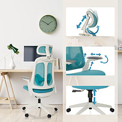 Avis Chaise de bureau / chaise pivotante ARCEO WF tissu bleu hjh OFFICE