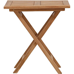 Avis Venture Home Table de jardin pliante en teck 70 x 70 cm Kenya.