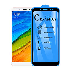 Wewoo Film de verre trempé céramique à pleine couverture 2.5D pour colle Xiaomi Redmi Note 5 Pro / Redmi Note 5