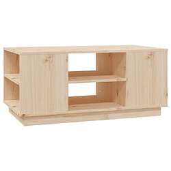 Maison Chic Table basse,Table Console Table d'appoint, Table pour salon 90x49x40,5 cm Bois massif de pin -MN16370