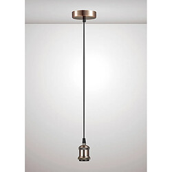 Luminaire Center Suspension design Dreifa Cuivre antique 1 ampoule 6,7cm