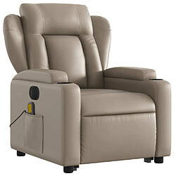 Avis vidaXL Fauteuil inclinable de massage électrique cappuccino similicuir