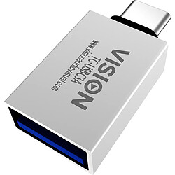 Vision TC-USBC3A adaptateur et connecteur de câbles USB-A USB-C Blanc