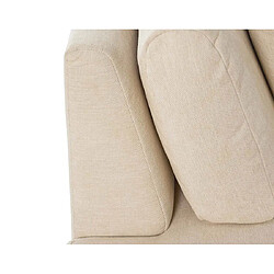 Lisa Design Santorini - canapé modulable d'angle droit + pouf - 4 places - en tissu texturé pas cher