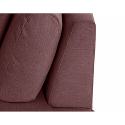 Lisa Design Santorini - canapé modulable d'angle gauche + pouf - 5 places - en tissu texturé pas cher