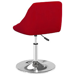 Acheter vidaXL Chaises à manger pivotantes lot de 4 Rouge bordeaux Velours