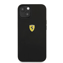 Avis Ferrari Coque en silicone pour iPhone 13 Pro Noir On Track avec logo en métal