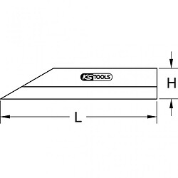 KS TOOLS Règle de précision 400mm Kstools pas cher