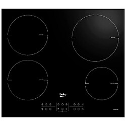 Table de cuisson à induction 60cm 4 foyers 7200w noir - HII64200MT - BEKO