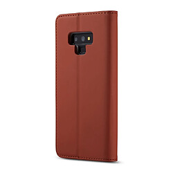 Acheter Wewoo Housse Coque Pour Galaxy Note9 LC.IMEEKE LC-002 Series Skin Hand Feeling PU + TPU en cuir à rabat horizontal avec support et fente carte et portefeuille marron