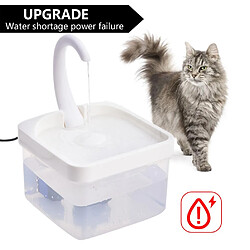 Universal Cou de cygne, distributeur d'eau pour animaux de compagnie, circulation automatique, distributeur d'eau pour chats, lumière LED, coupure automatique, alimentation pour chats en cas de pénurie d'eau. pas cher