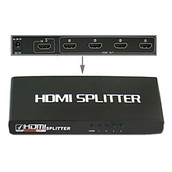 Wewoo Splitter de HDMI de 4 ports 1080P, version 1.3, support HD TV / Xbox 360 / PS3 Playstation 3 etc.