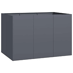 vidaXL Jardinière anthracite 120x80x80 cm acier