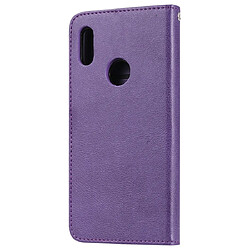 Avis Wewoo Housse Coque Pour Huawei Honor 8A / Y6 2019 Étui de protection à rabat horizontal de couleur unie avec support et fentes cartes et portefeuille et cadre photo et lanière violet