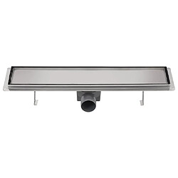 Avis vidaXL Drain de douche linéaire 530 x 140 mm Acier inoxydable